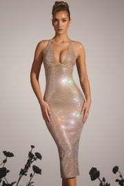 Oh Polly Munira 12491 Robe Midaxi Amande Strass
