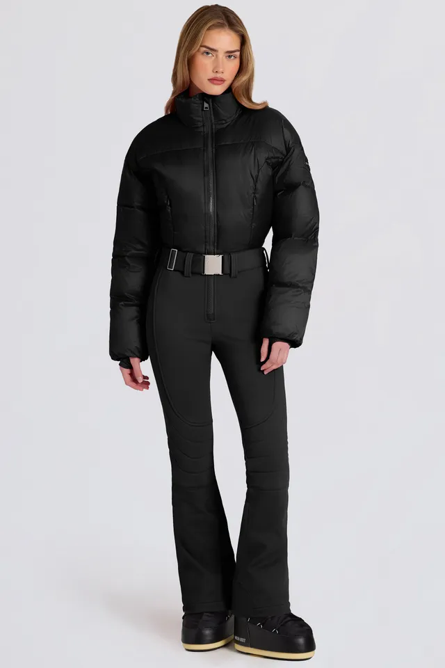 Oh Polly Coats Combinaison BT2395 Noire Ski Matelassée