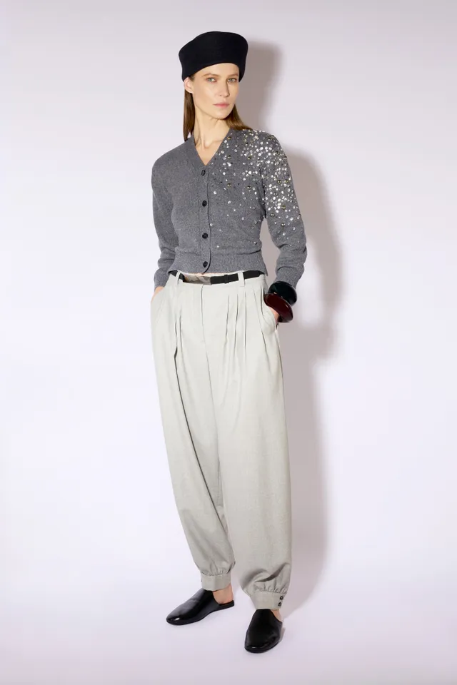 Liviana Conti Rhea cardigan gris manches longues XS