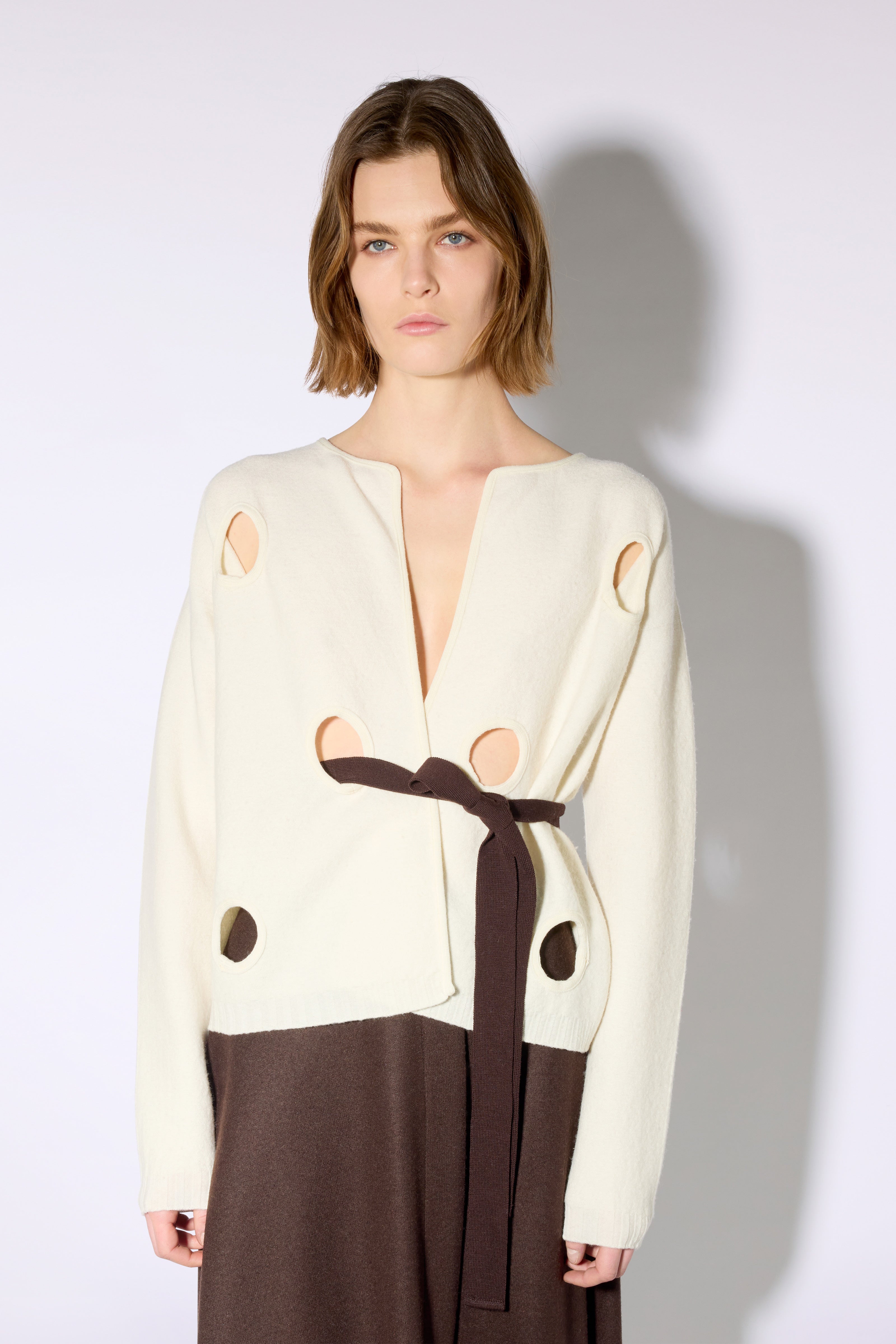 Liviana Conti Faede cardigan natural fondente taille M