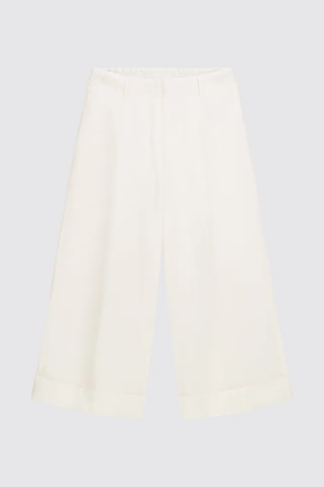 Liviana Conti Zack pantalon crop noir 40 lin-cachemire