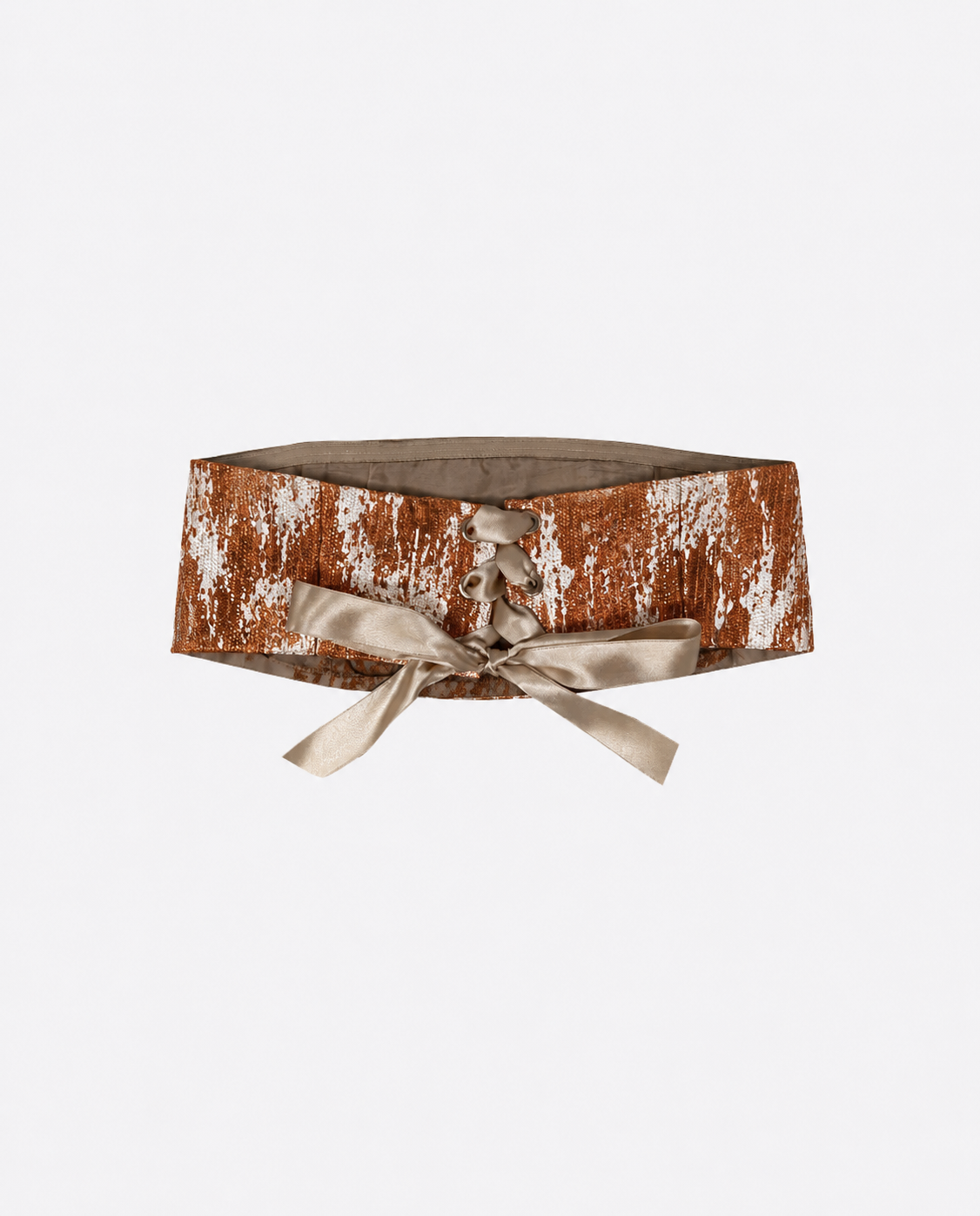 The Ethiquette Angie Mini bustier jacquard bronze XS