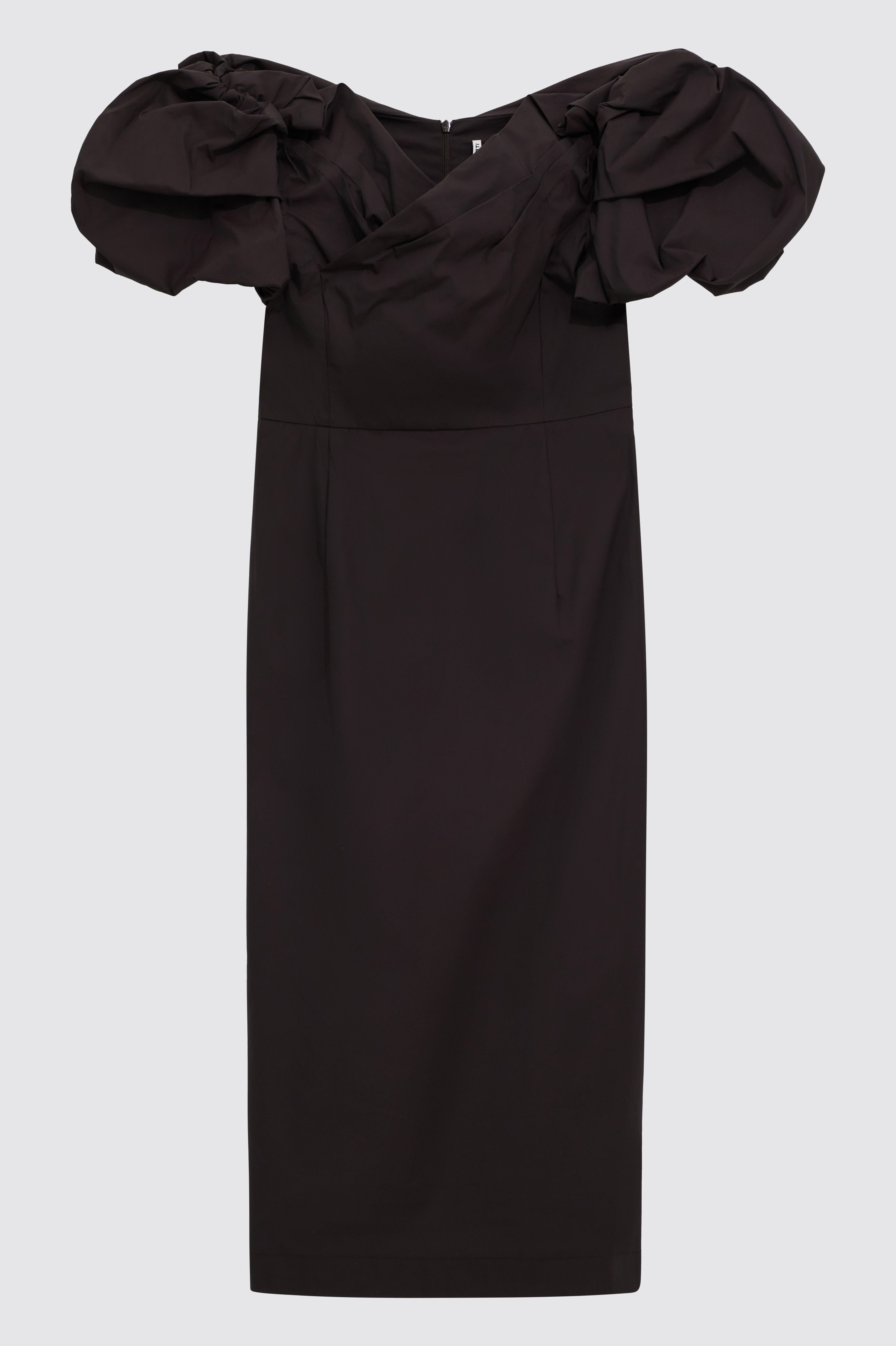 Liviana Conti Gianira robe midi fondente F6SK37 manches ballon