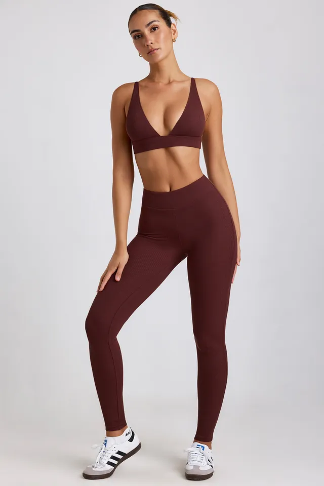 Oh Polly 8300 Legging Taille Haute Espresso Modal