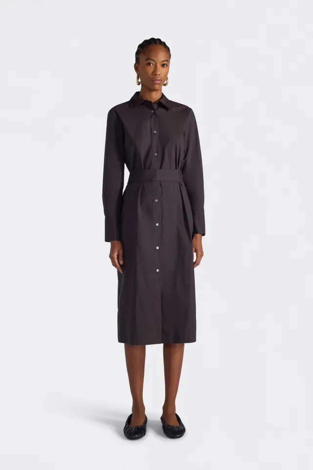 Liviana Conti Taylor robe chemisier midi blanche 38