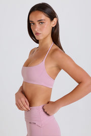 Bo+Tee BT2490 brassière sport mauve col licou