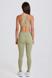 Oh Polly BT2499 leggings matcha étrier taille basse