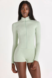 Oh Polly Bo+Tee BT0698 veste sport pistache chiné