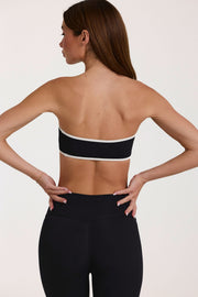 Oh Polly Bo+Tee brassière bandeau sport noir Soft Active