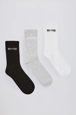 Oh Polly Bo+Tee BT1585 chaussettes lot 3 multi coton