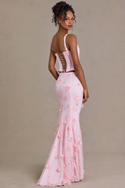 Oh Polly top corset satin rose baby bustier