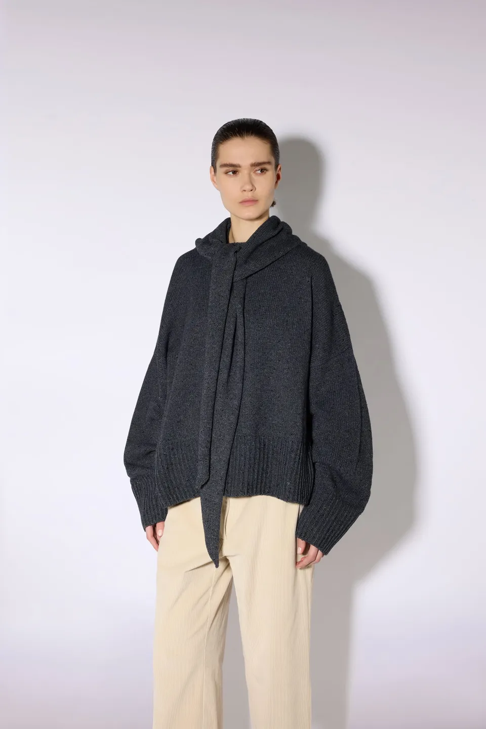 Liviana Conti Jolene pull maille anthracite femme