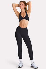 Oh Polly Bo+Tee BT0699 Legging Noir taille haute