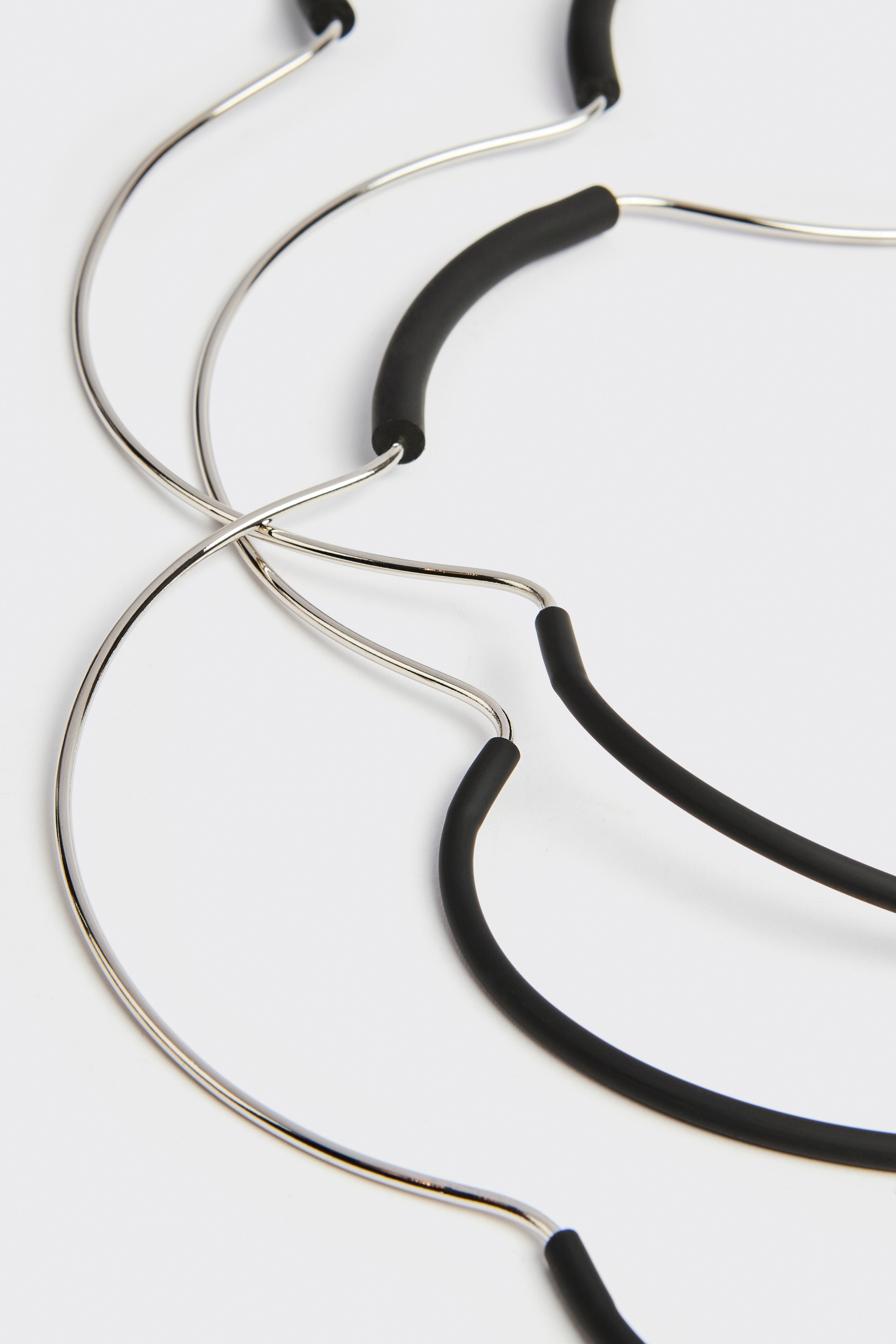 Liviana Conti Alberta collier Blanc Argent long