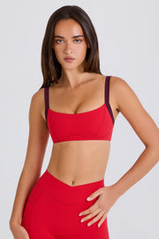 Oh Polly Bo+Tee brassière sport fraise stretch