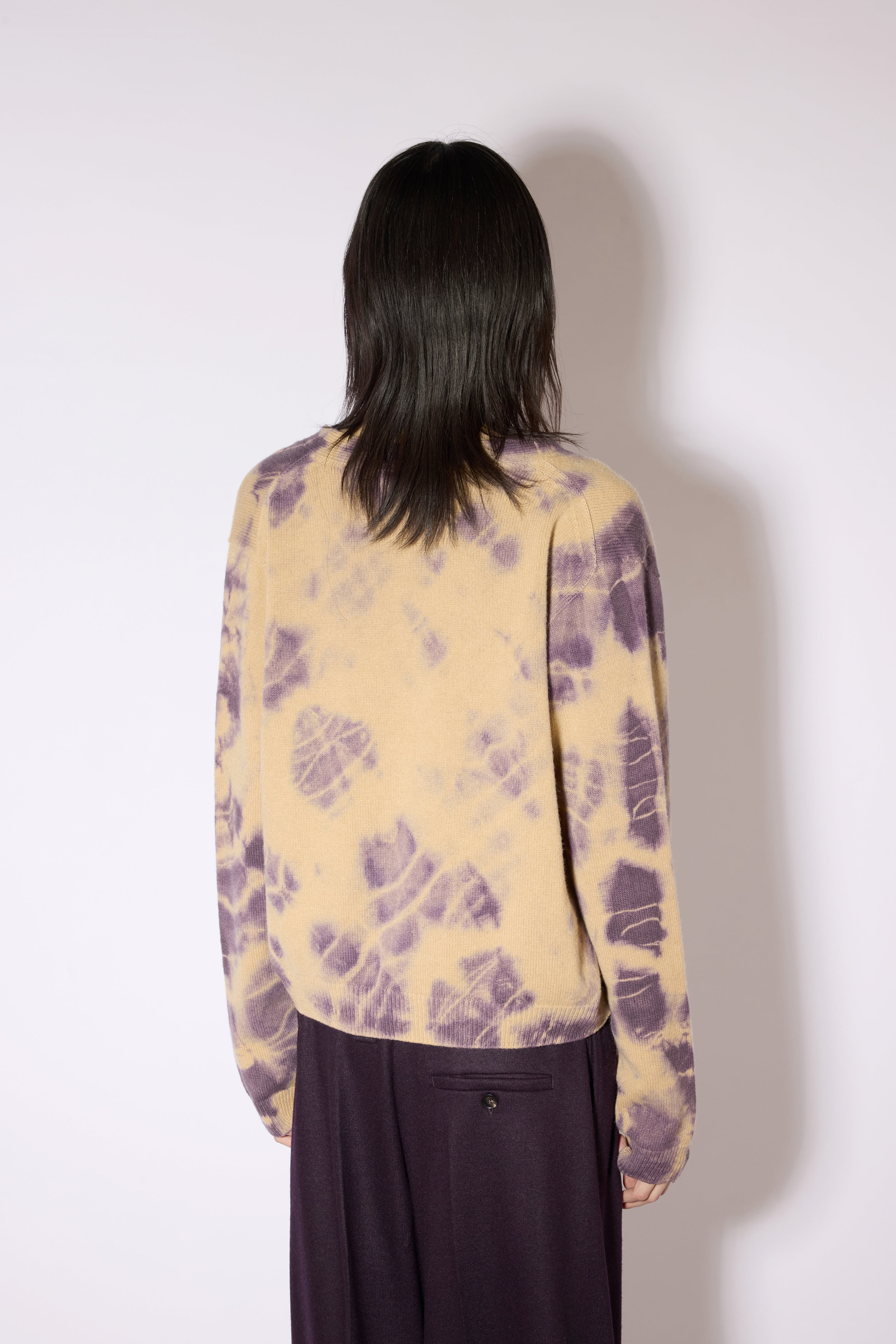 Liviana Conti Aglaia cardigan cachemire tie-dye camel