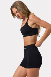 Bo+Tee Strive BT0718 brassière sport noire dos lacé