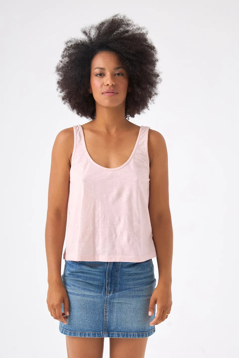 CHICOSOLEIL Daren tee-shirt rose romance XS-XL flanelle