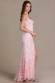 Oh Polly Embellished robe corset rose bébé 15734 longue
