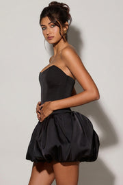 Oh Polly Minerva 11437 mini robe noire corset bubble