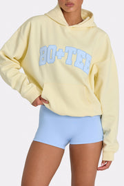 Oh Polly Oversized Applique Hoodie Sweat Citron Oversize