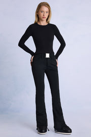 Oh Polly salopette ski imperméable noire ceinture polaire