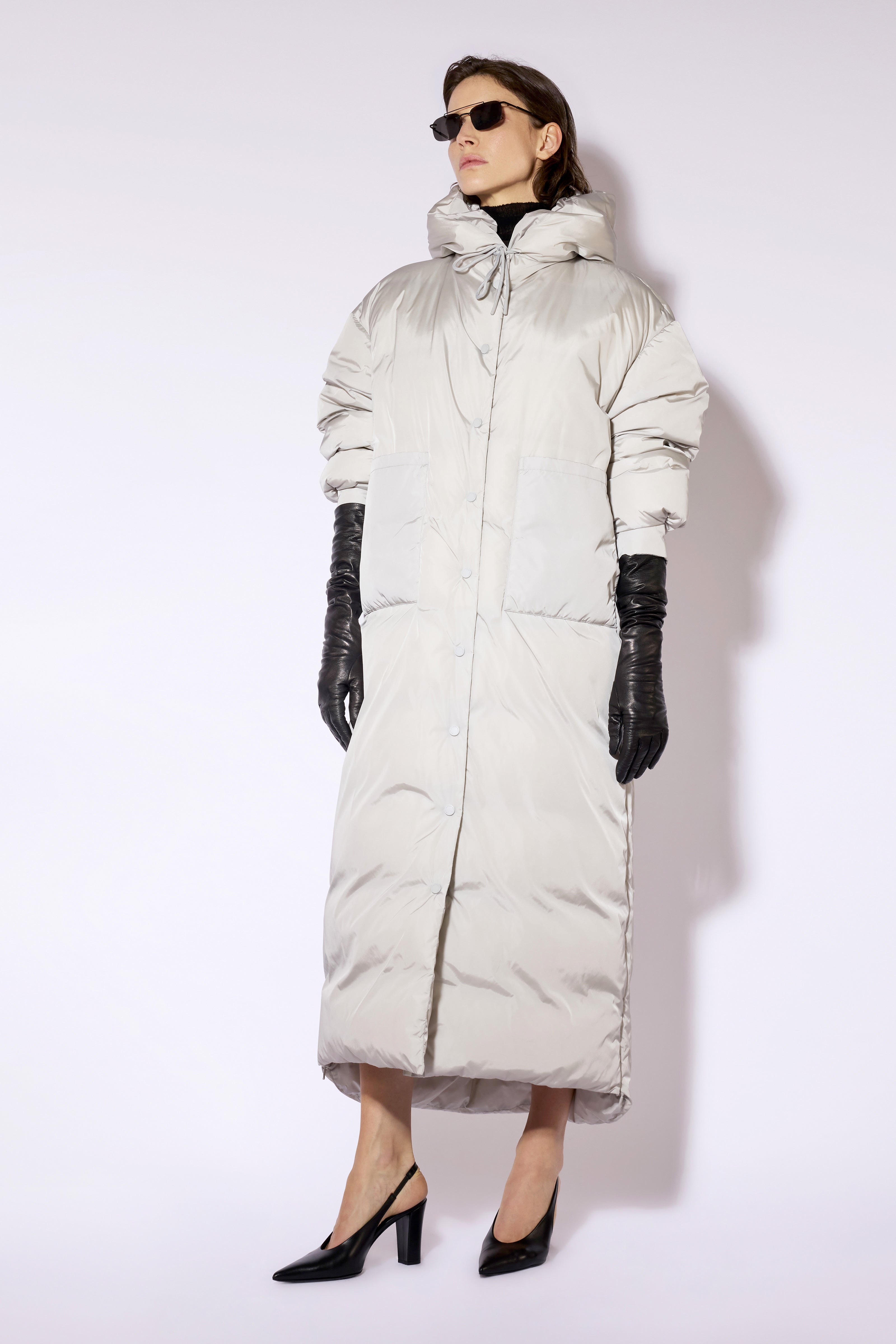 Liviana Conti Horace doudoune longue noire M nylon