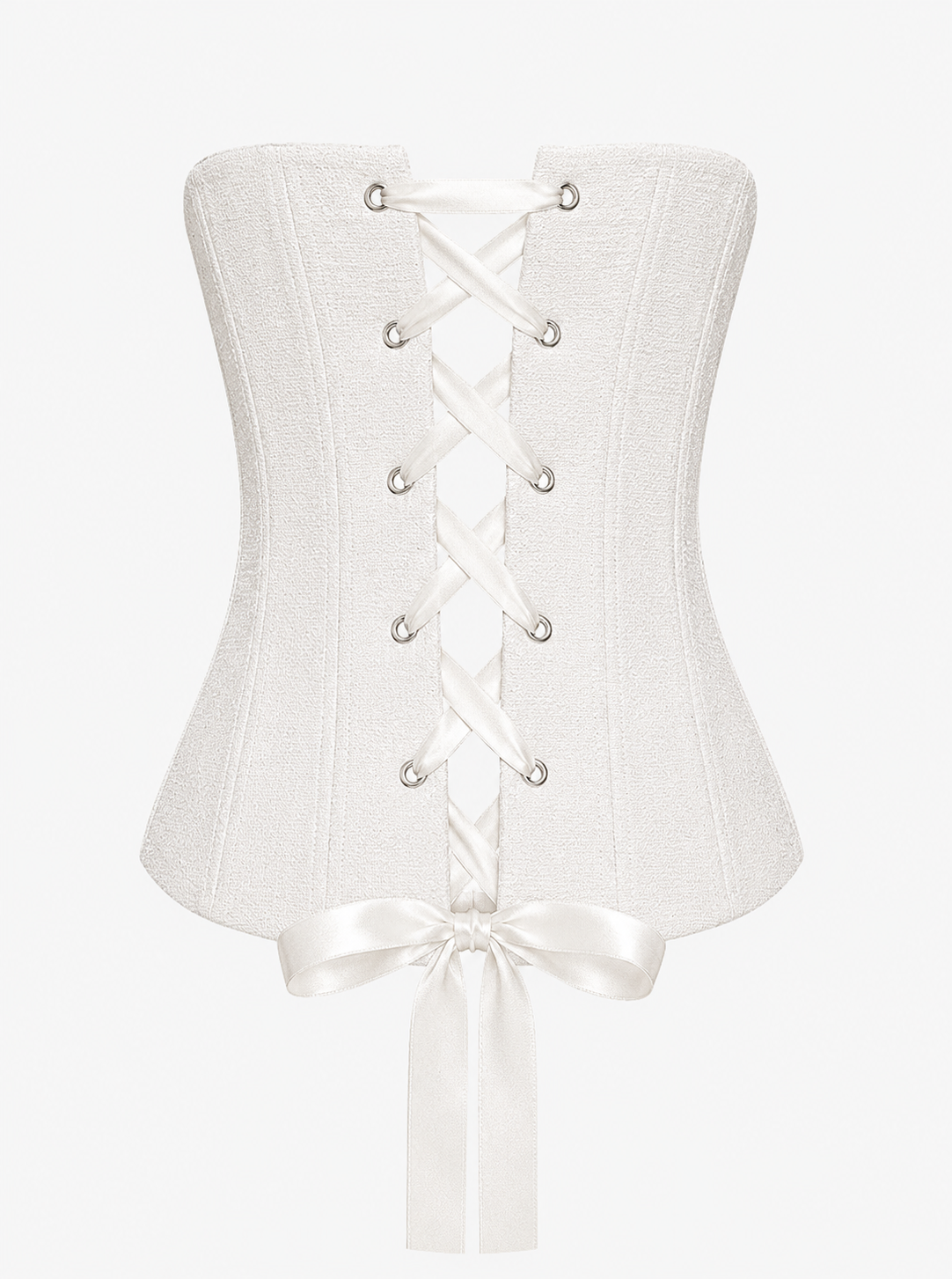 The Ethiquette Celeste bustier blanc Diamant taille M