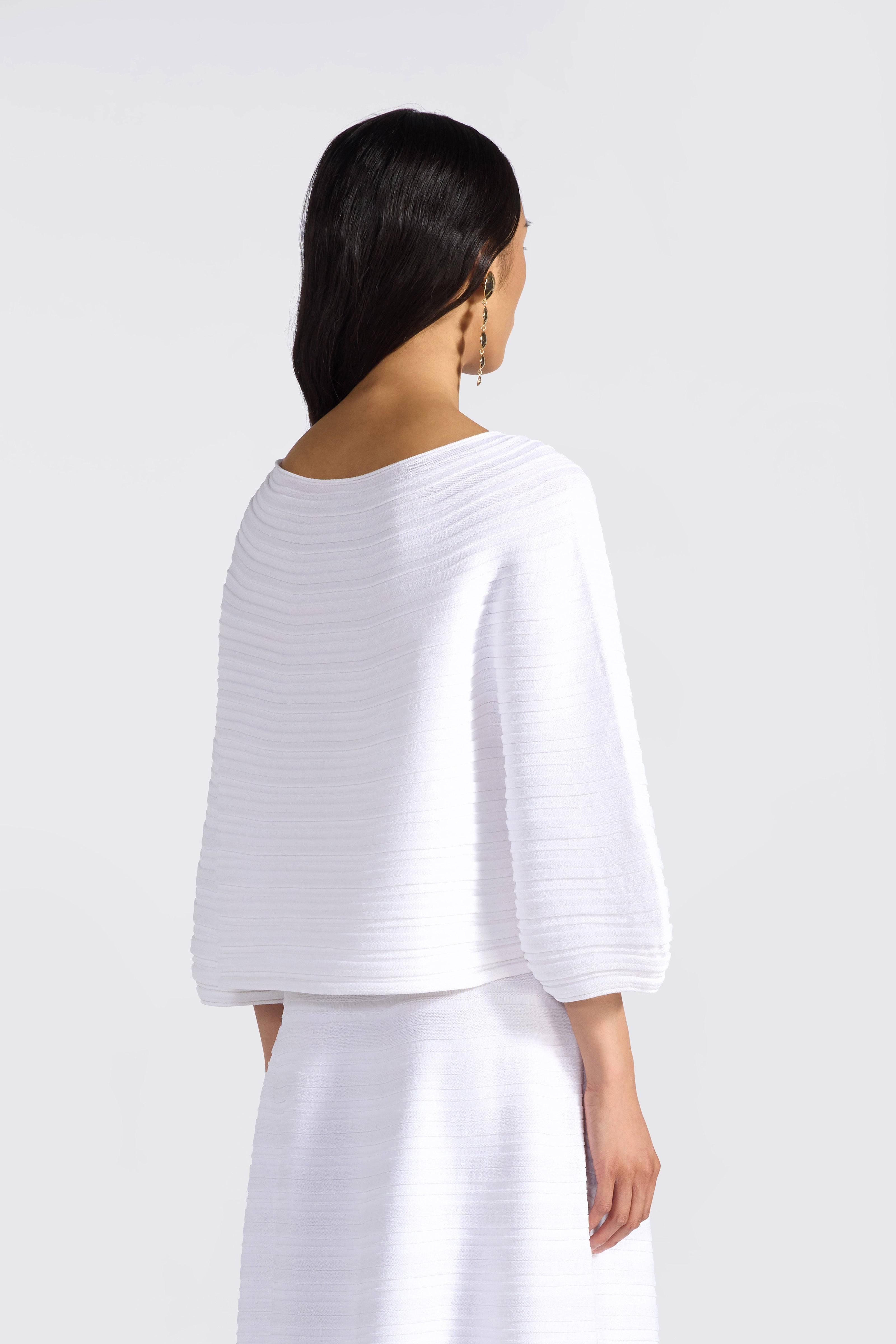 Liviana Conti Maglieria Amalia pull blanc viscose stretch