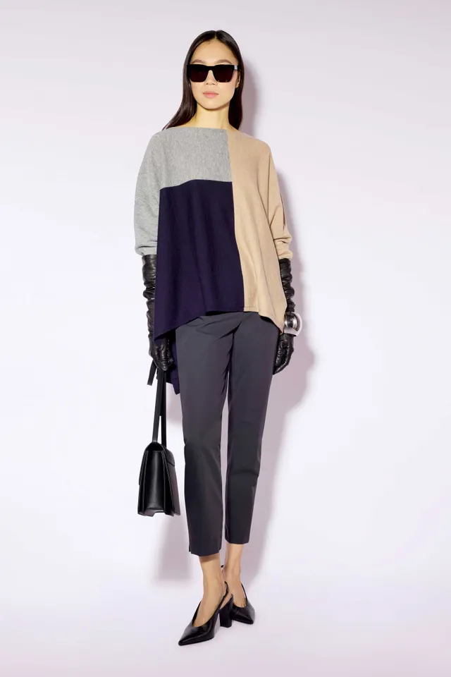 Liviana Conti Blake pull laine merinos camel S-M oversize
