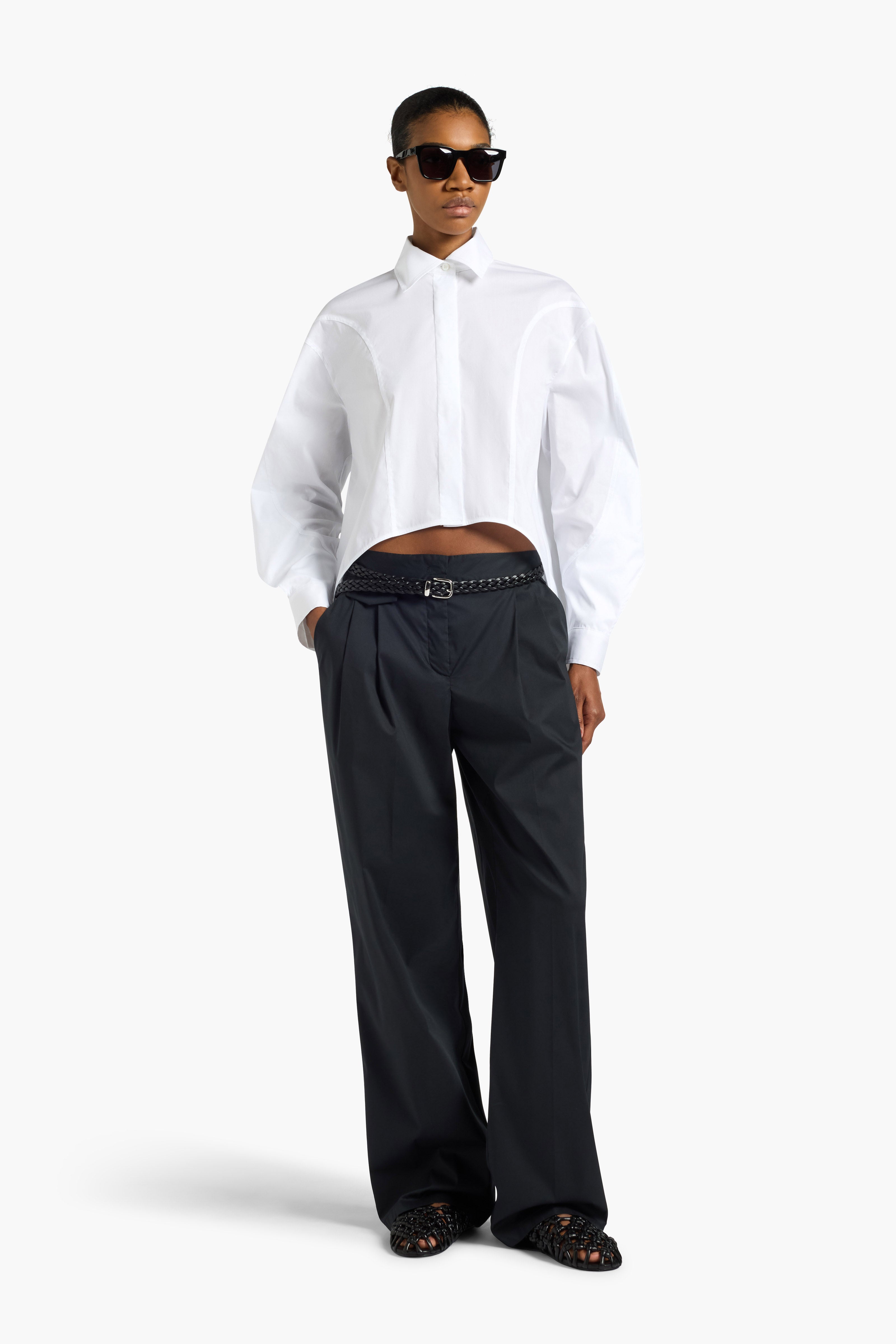 Liviana Conti Calixte chemise blanche popeline stretch
