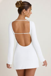 Oh Polly Mavisa 10262 robe mini blanche ajourée