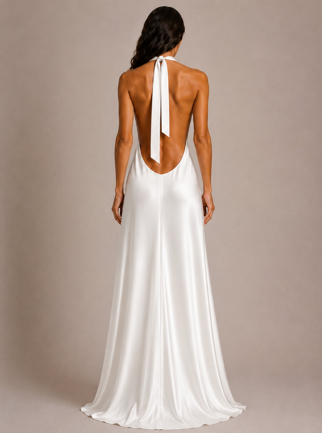 The Ethiquette Robes Joy Robe Longue Blanche Satin Soie