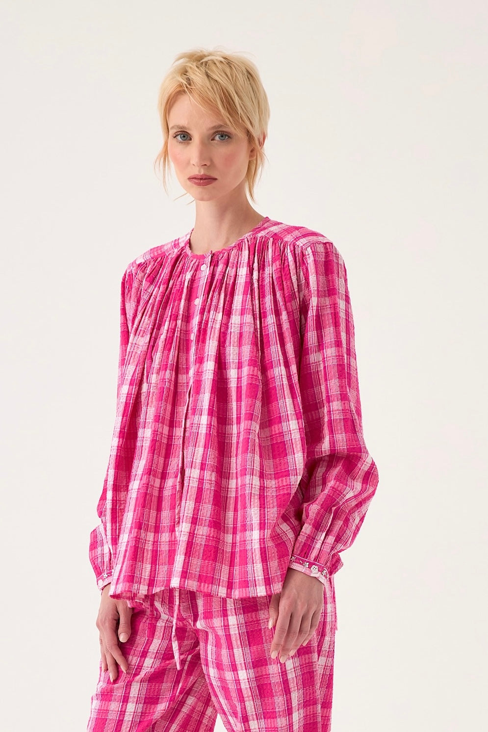 Chicosoleil HARMONY chemise coton Candy Check carreaux