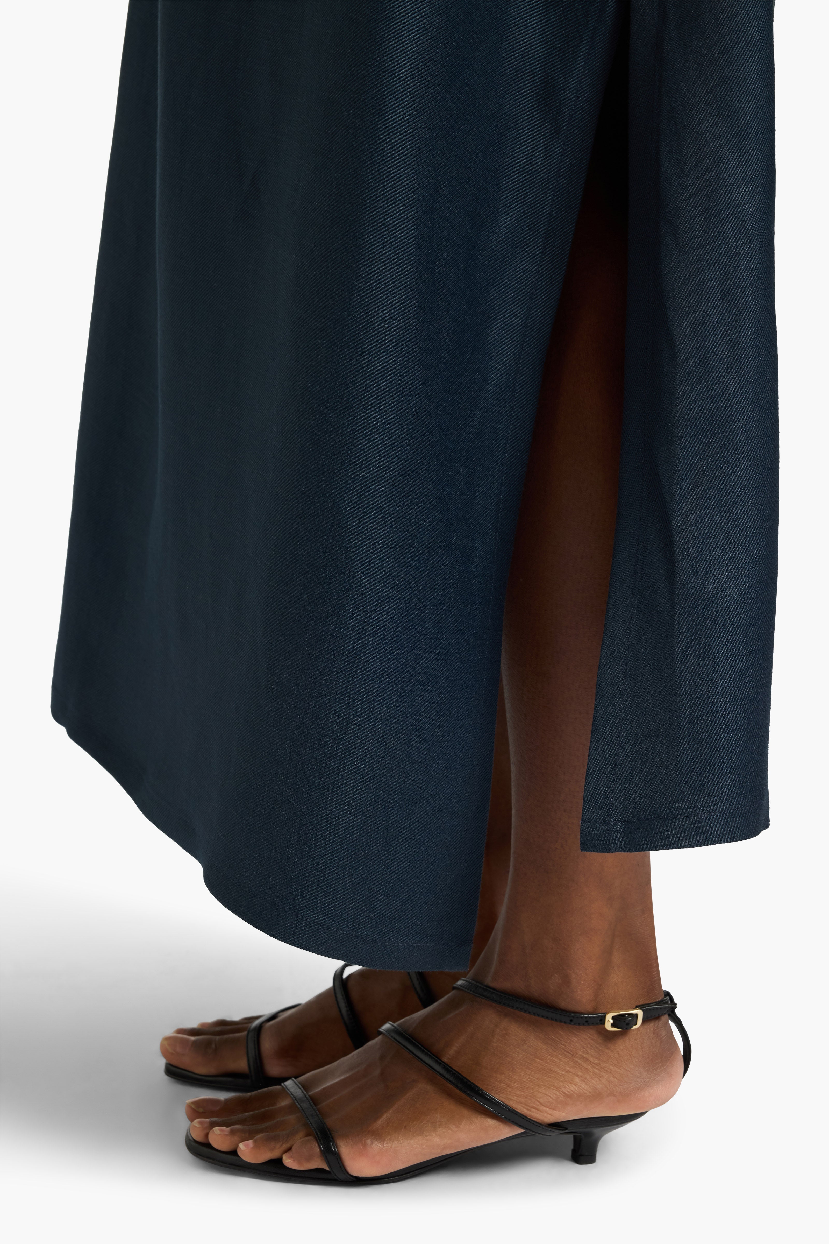 Liviana Conti Lorraine Robe midi bleue 38-48 viscose
