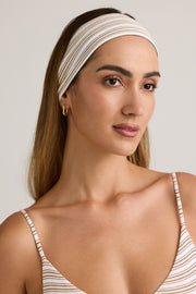 Oh Polly Candy Bandeau Cheveux Rose Jaune Rayé Modal