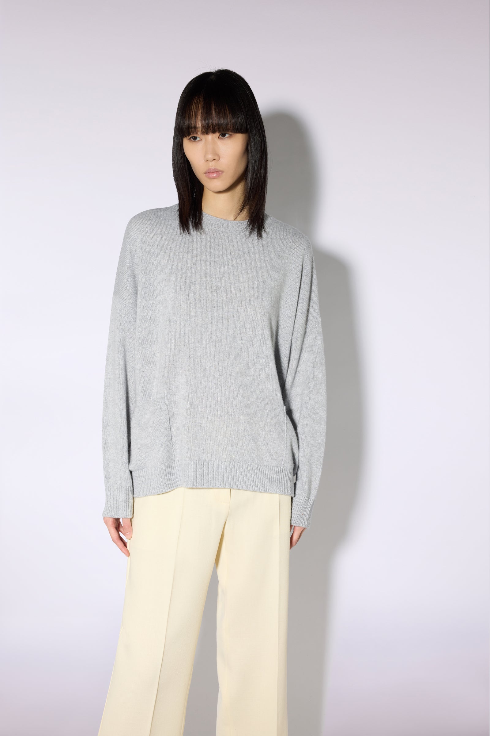Liviana Conti Maglieria Beca pull gris clair chiné
