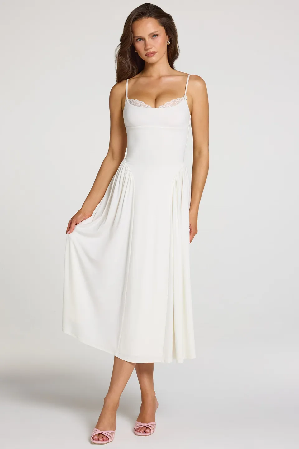 Oh Polly Livia 16102 robe blanche modale