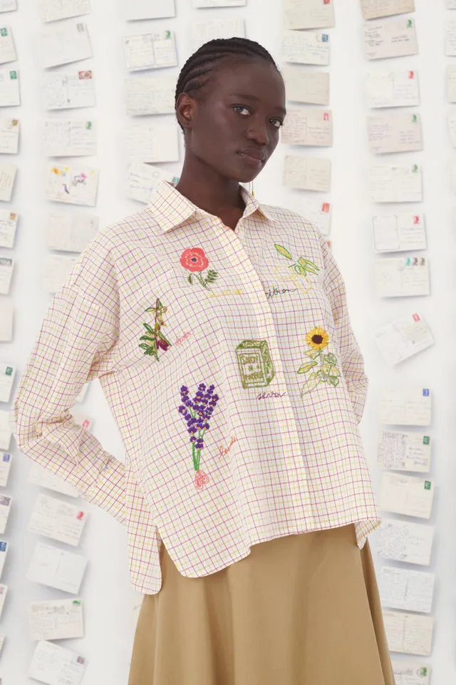 MII Mii en carte postale Chemise Greta chemise carreaux Provence