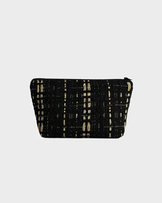 The Ethiquette Empyrée trousse maquillage tweed 25x15 cm