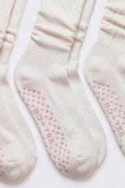 Bo+Tee Pilates lot 3 chaussettes coconut antidérapantes
