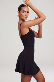 Oh Polly Jolie 6193 mini robe noire col cœur bodycon
