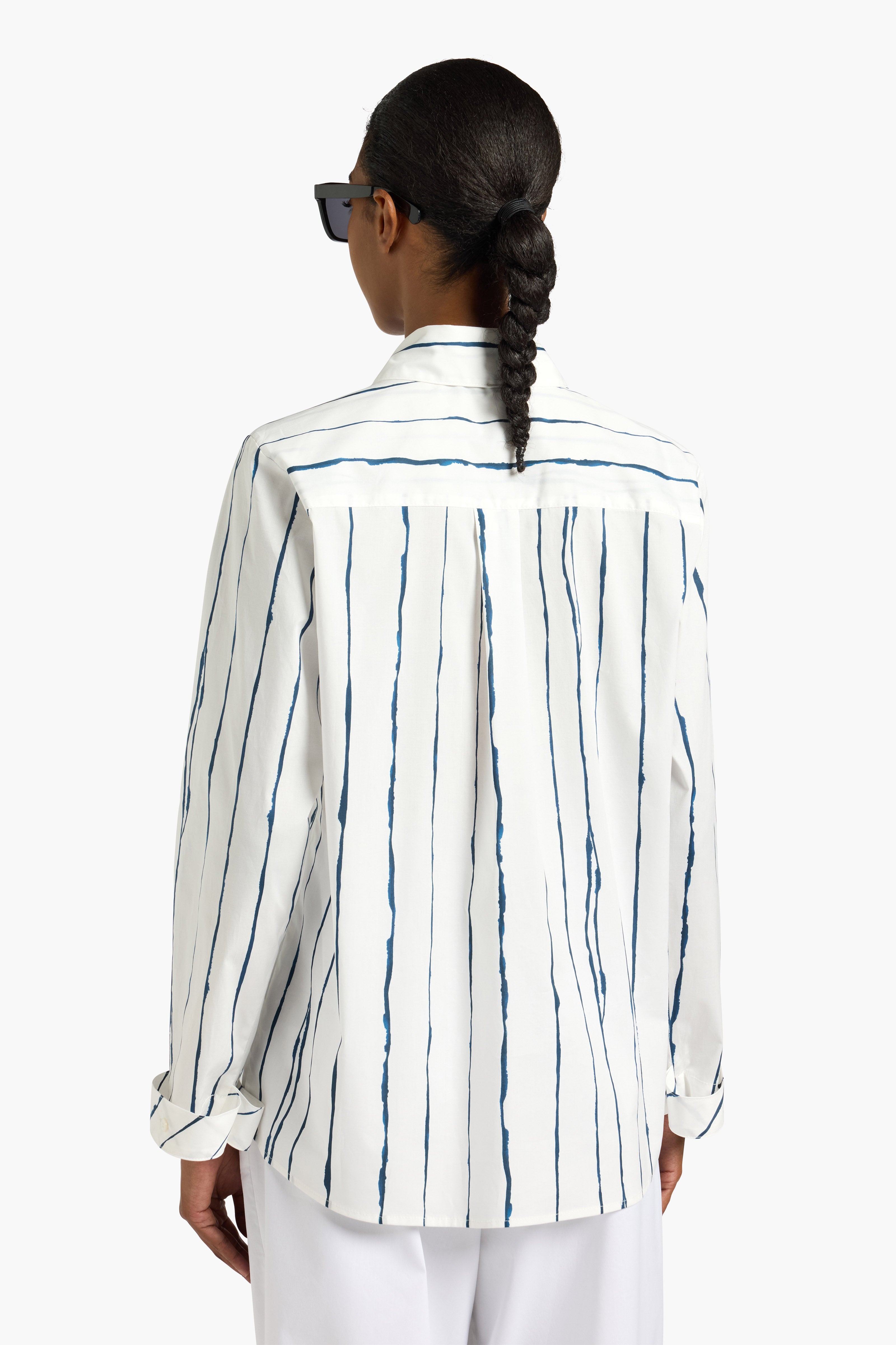 Liviana Conti Camicie Leonida chemise rayée col cravate