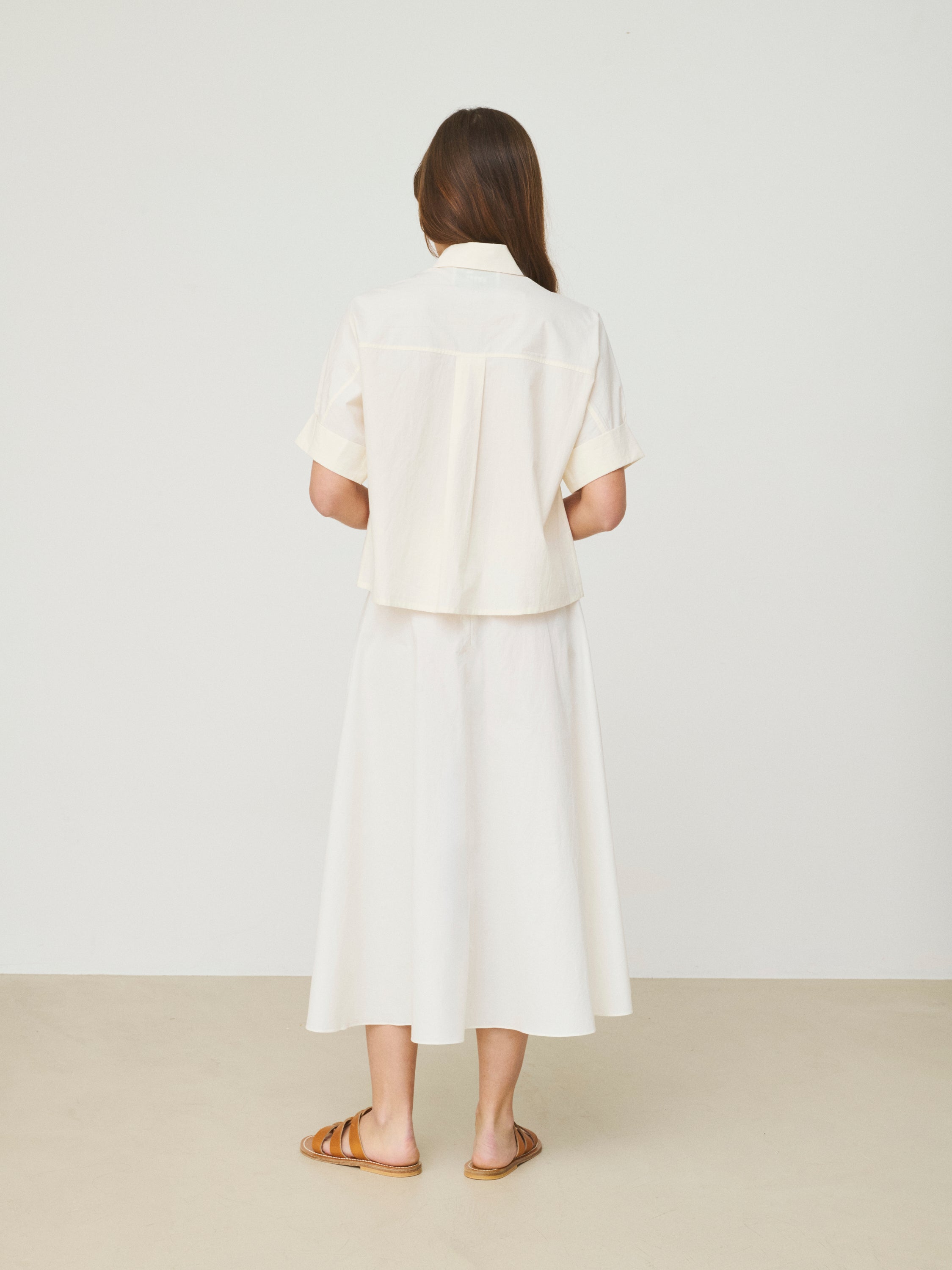 MII Les iconiques chemise Alba Mina coton brodée