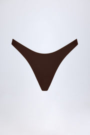 Oh Polly Swim Manea bas de bikini chocolat taille haute