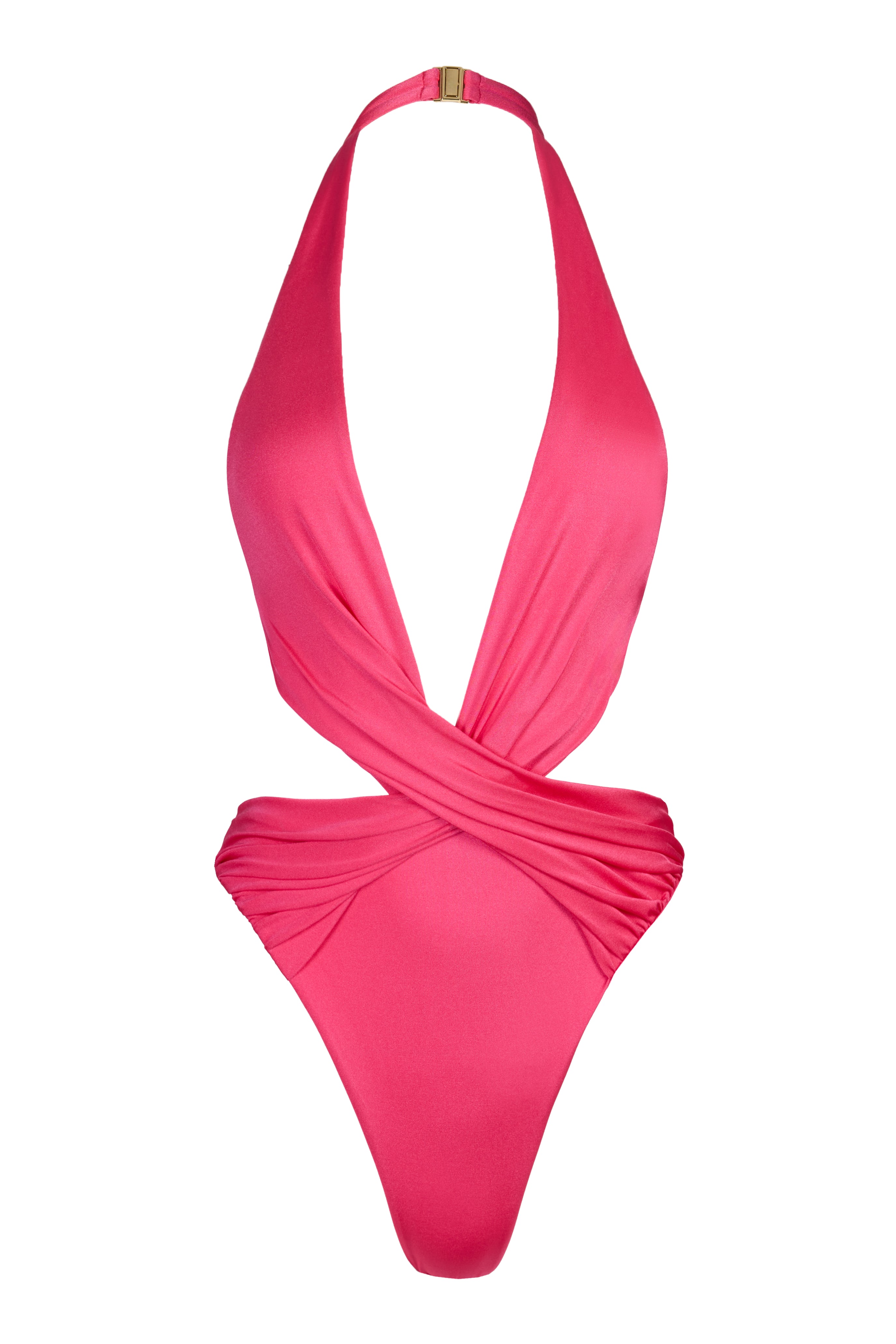 Oh Polly Georgie maillot une pièce cheeky framboise brillant