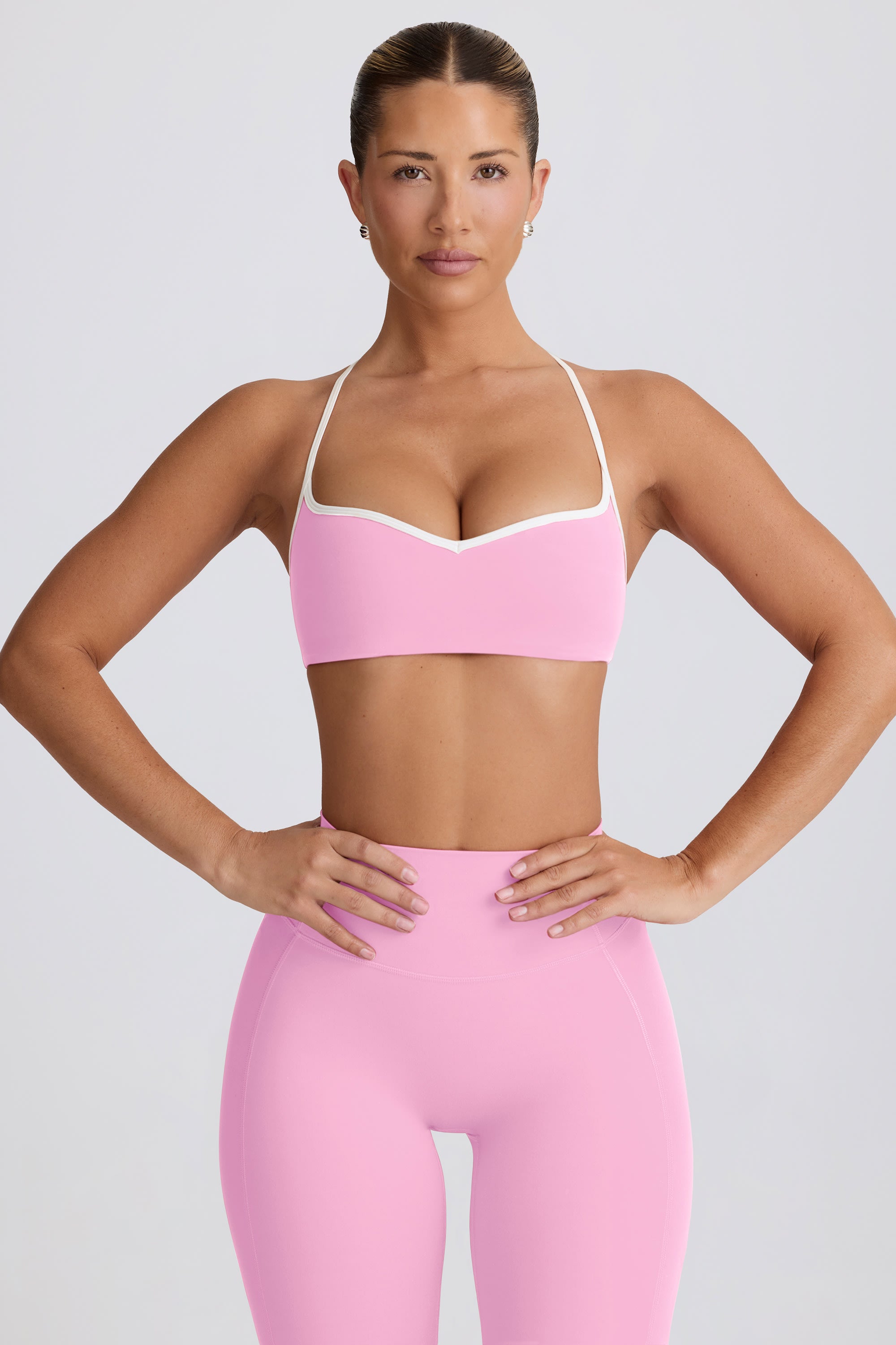 Oh Polly Bo+Tee BT2097 brassière sport rose bébé col coeur