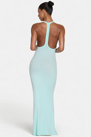Oh Polly ButterCloud robe maxi menthe moulante stretch