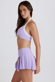 Oh Polly Bo+Tee Jupe Short Tennis Lavender Plissée