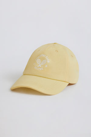 Bo+Tee Baseball Camp casquette coton citron brodée réglable